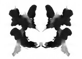 Rorschach Inkblot Test Illustration Isolated on Transparent Background