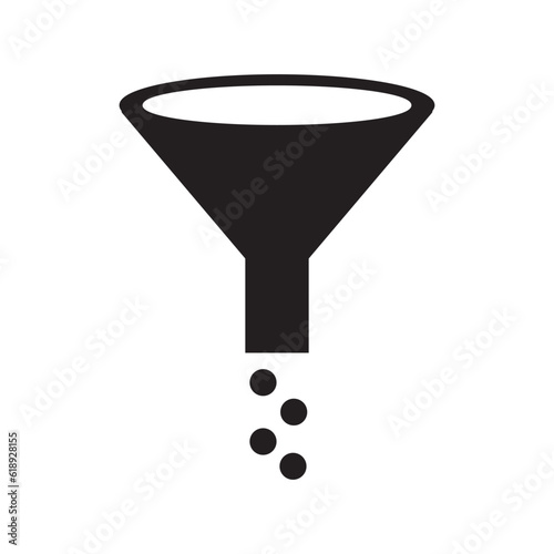water funnel icon logo vector design template