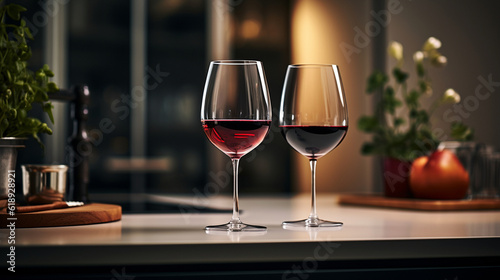 A glass of wine. High quality illustration