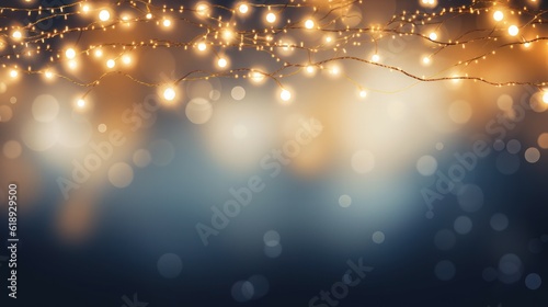 Fotografia Beautiful Christmas Background with Garland