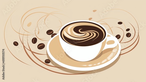 delicious cofee vector cup of coffee with chocolate