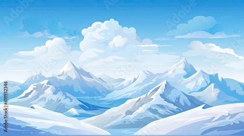 snow covered mountains © Stream Skins