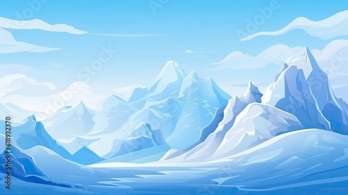 iceberg in the mountains