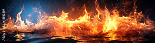 Abstract colorful fire background. High quality photo