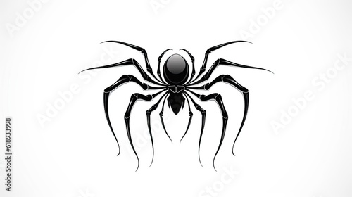 illustration of a spider tattoo design