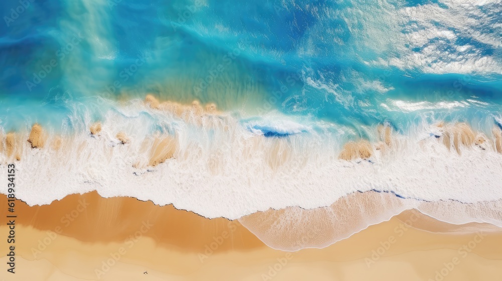 background with landscape Top down aerial view of a deserted Beach Acrylic background with landscape Top down aerial view of a deserted Beach Acrylic