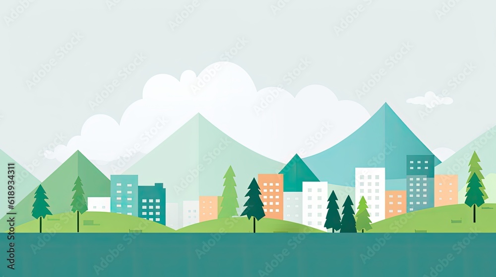 landscape with trees and mountains landscape with trees and mountains