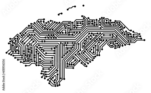IT-Umriss von Honduras