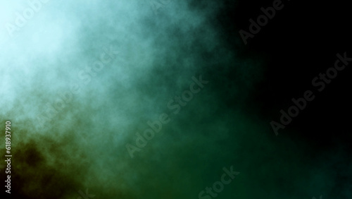 heavy dark fog or smoke on black background