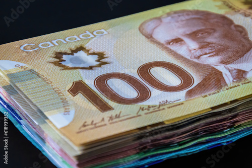 Stack of Canadian banknotes © Martin
