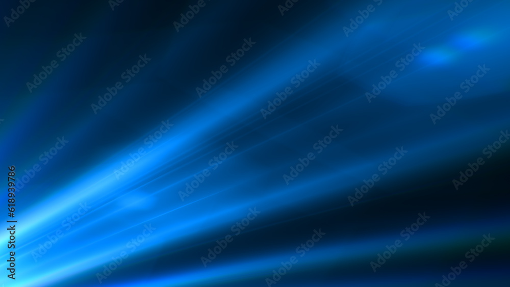 Fototapeta premium Dark empty scene, blue neon searchlight light