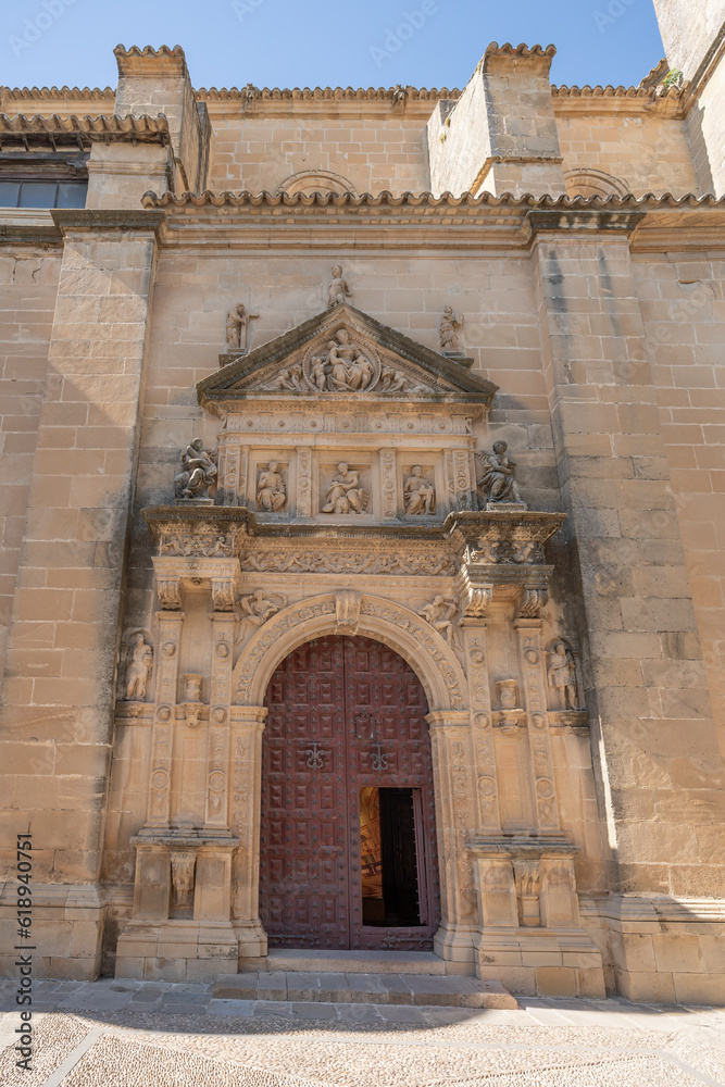 Holy Chapel of the Savior (Sacra Capilla del Salvador) Door at Plaza Vasquez de Molina Square - Ubeda, Jaen, Spain