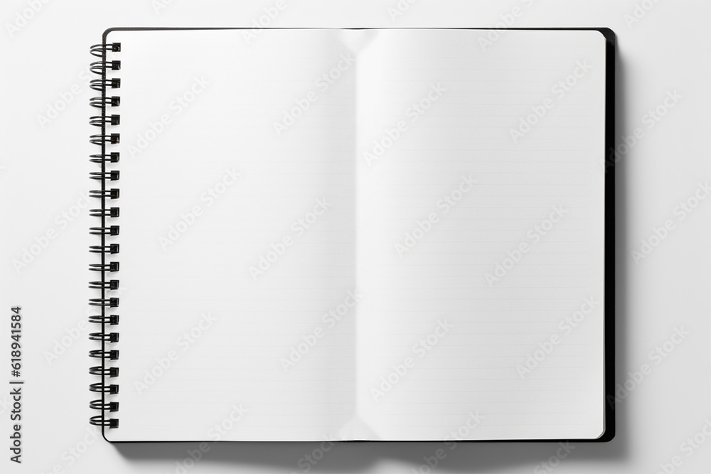 blank open notebook isolated over a transparent background, business stationery, school, art, or craft supply, top view blank open notebook isolated over a transparent background, business stationery, school, art, or craft supply, top view