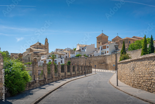 Ubeda Street view with Casa de las Torres and Church of San Lorenzo - Ubeda, Jaen, Spain photo