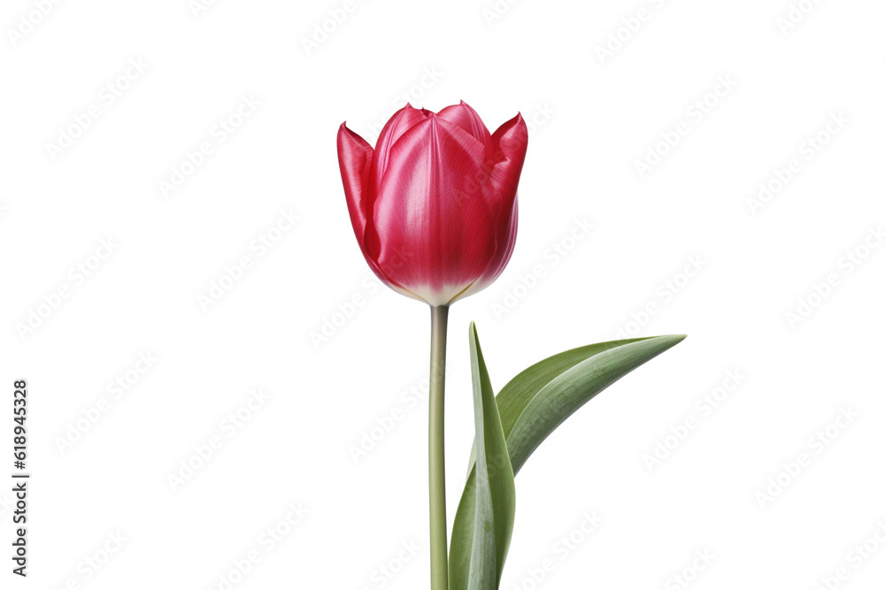 Obraz premium red Tulip, generative IA