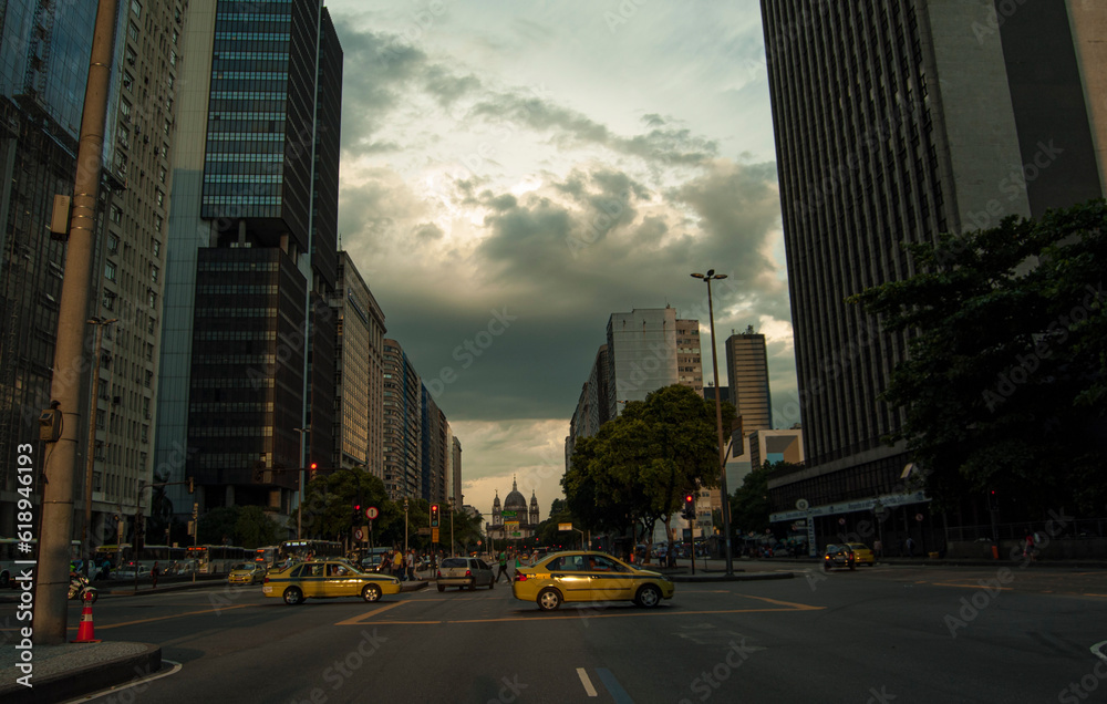 Fototapeta premium Avenue Rio de Janeiro, Brésil