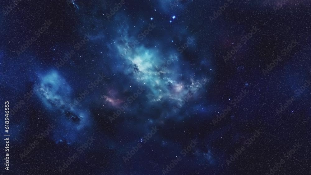 Space background with blue nebula. Space background with blue nebula.
