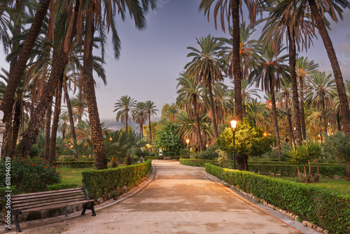 Palermo, Italy at Villa Bonnano Public Gardens