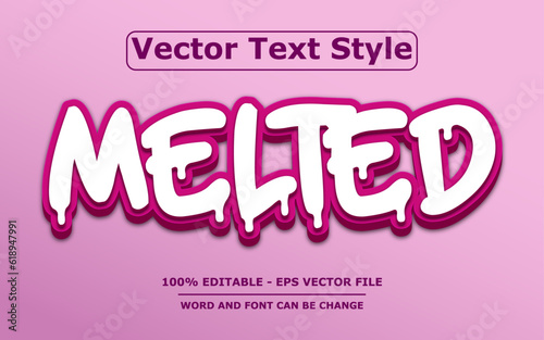 3D Text Effect Editable Vector 