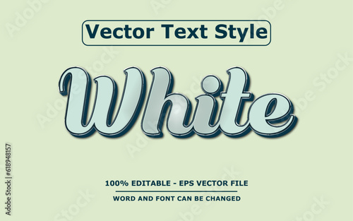 3D Text Effect Editable Vector 