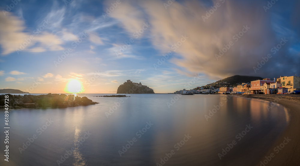 Ischia, Italy Panorama in the Morning