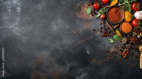 Food Background. Cooking. On the old background. Free copy space. Top view.