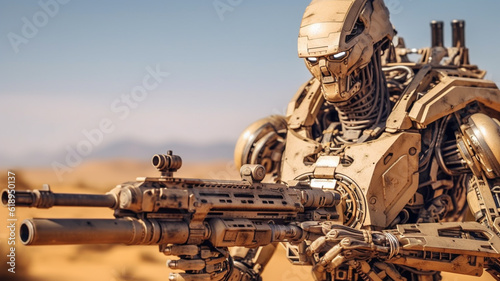 a robot is a soldier with c...