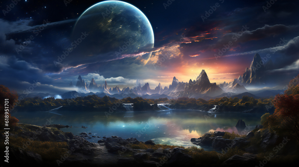 ファンタジー風景 ファンタジー風景