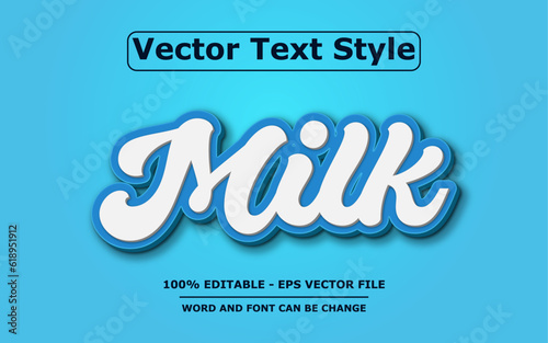 3D Text Effect Editable Vector