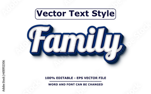 3D Text Effect Editable Vector