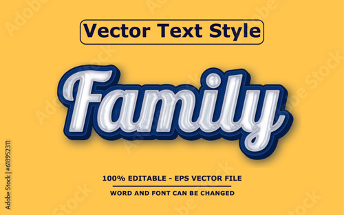 3D Text Effect Editable Vector