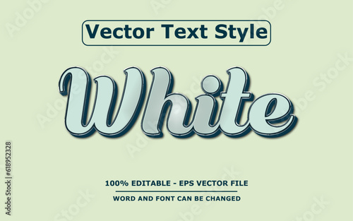3D Text Effect Editable Vector