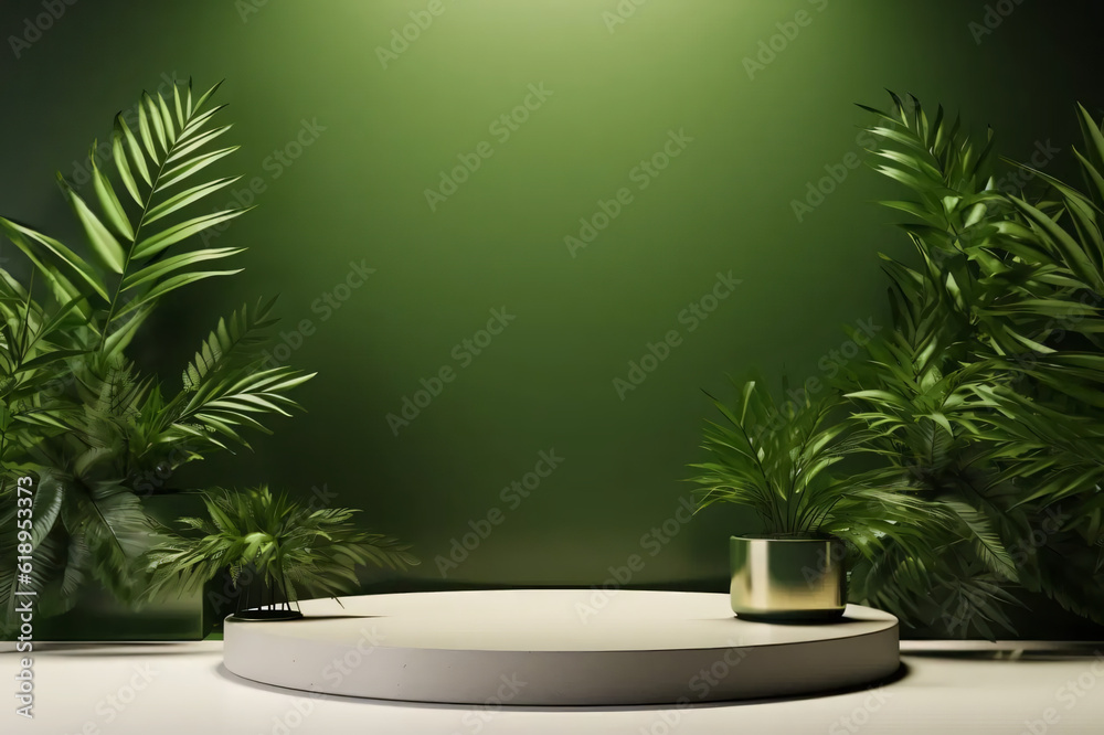 Abstract minimal scene with geometric Podium display background for product presentation Abstract minimal scene with geometric Podium display background for product presentation