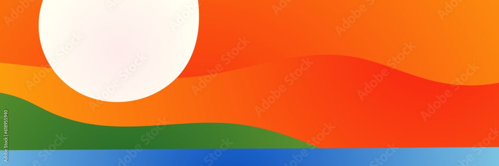 Obraz premium abstract background with sea landscape