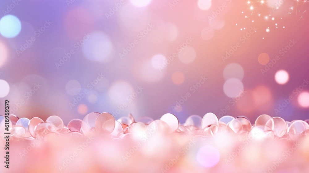 pink bokeh background with bokeh. pink bokeh background. banner with bokeh and glitter, Place for text , sparkling bokeh, holiday card template, Realistic photo. AI Generate GenerativeAI	