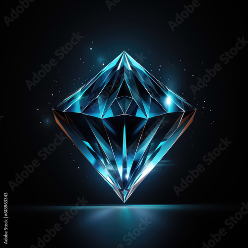 diamond on black background © Astanna Media