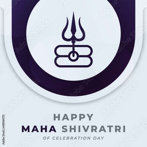 Happy Maha Shivratri Hindu Day Celebration Vector Design Illustration for Background, Poster, Banner, Advertising, Greeting Card