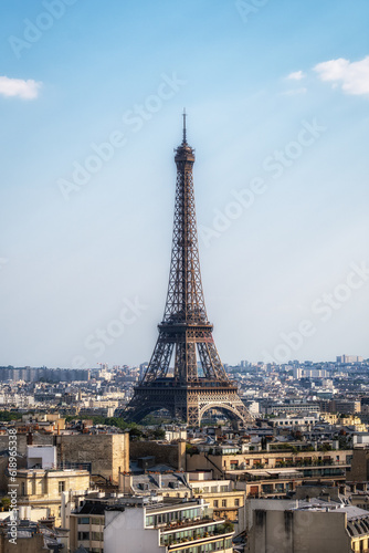 Fototapeta Naklejka Na Ścianę i Meble -  Eiffel Tower from Arc de Triomphe