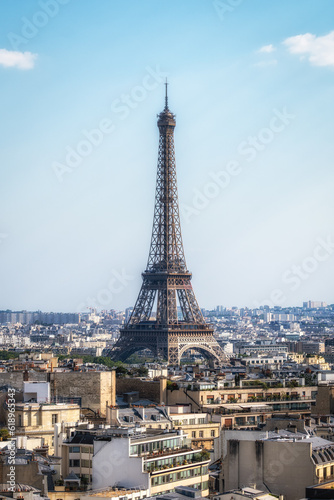 Fototapeta Naklejka Na Ścianę i Meble -  Eiffel Tower from Arc de Triomphe