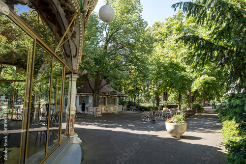 Fototapeta Naklejka Na Ścianę i Meble -  carrousel 1900 in colmar champ de mars