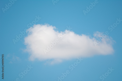 Blue sky with single cloud for background and other