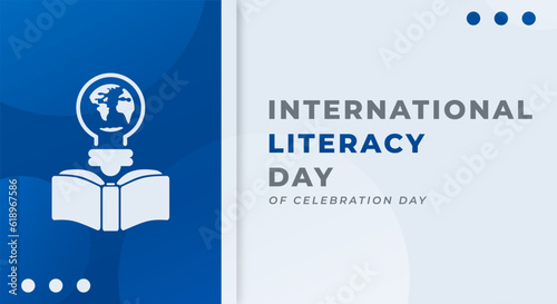 International Literacy Day Celebration Vector Design Illustration for Background, Poster, Banner, Advertising, Greeting Card