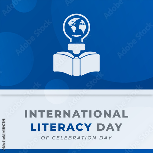International Literacy Day Celebration Vector Design Illustration for Background, Poster, Banner, Advertising, Greeting Card