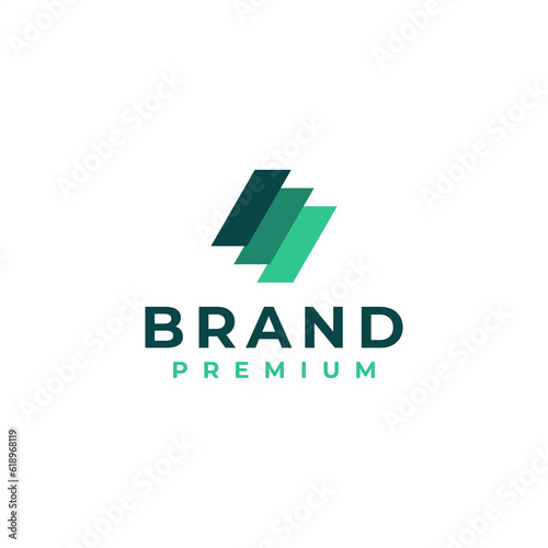 stairs abstract logo design vector