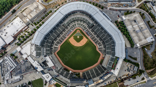 Overhead Shot of Baseball Stadium