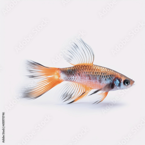 goldfish isolated on white