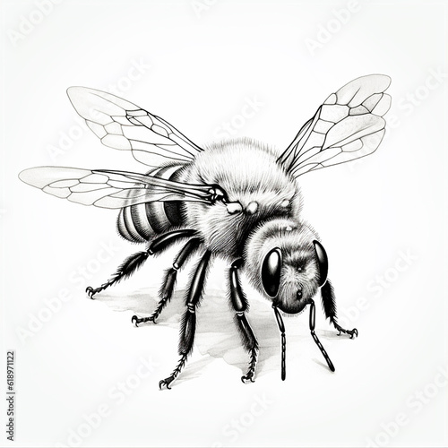 sketch illustration of a bee © Gantar
