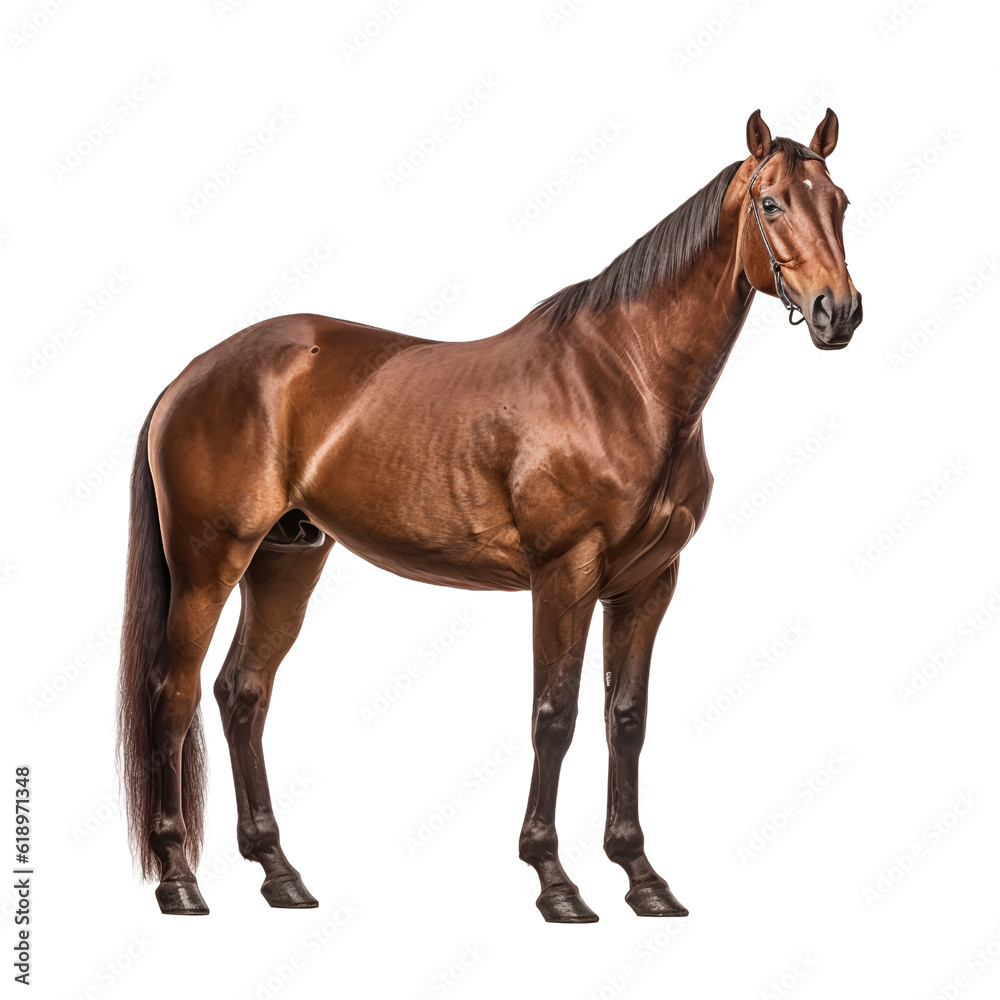 Naklejka premium horse isolated on white background