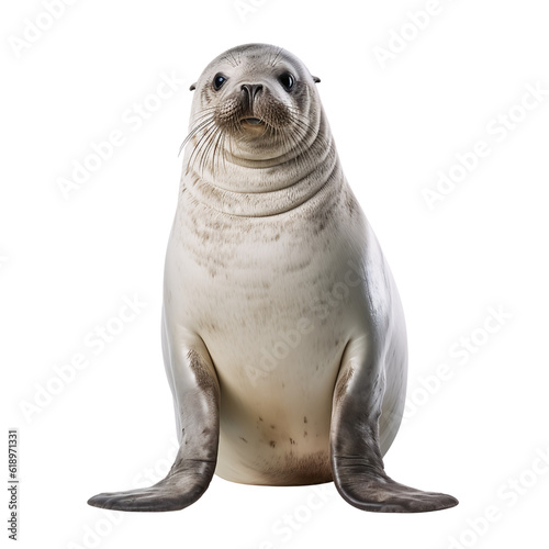 Seal sea lion isolated on white