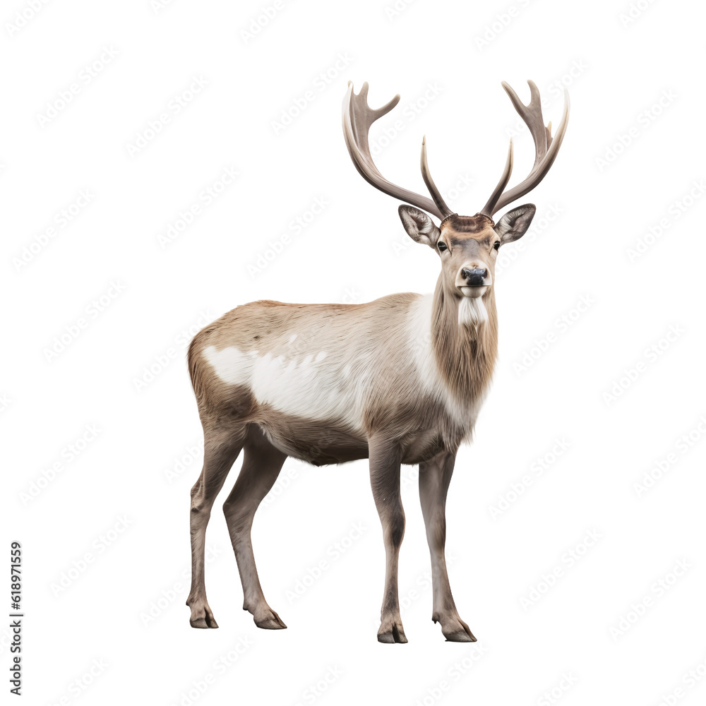 deer isolated on white background
